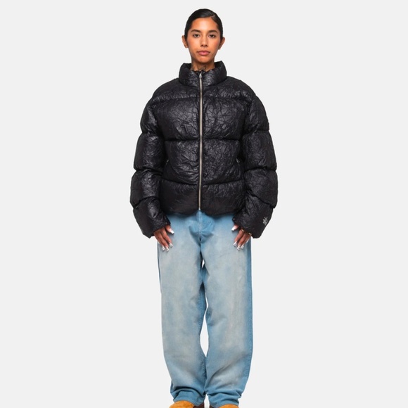 Stussy DOWN PUFFER WRINKLED NYLON size Large NWOT - Picture 9 of 16